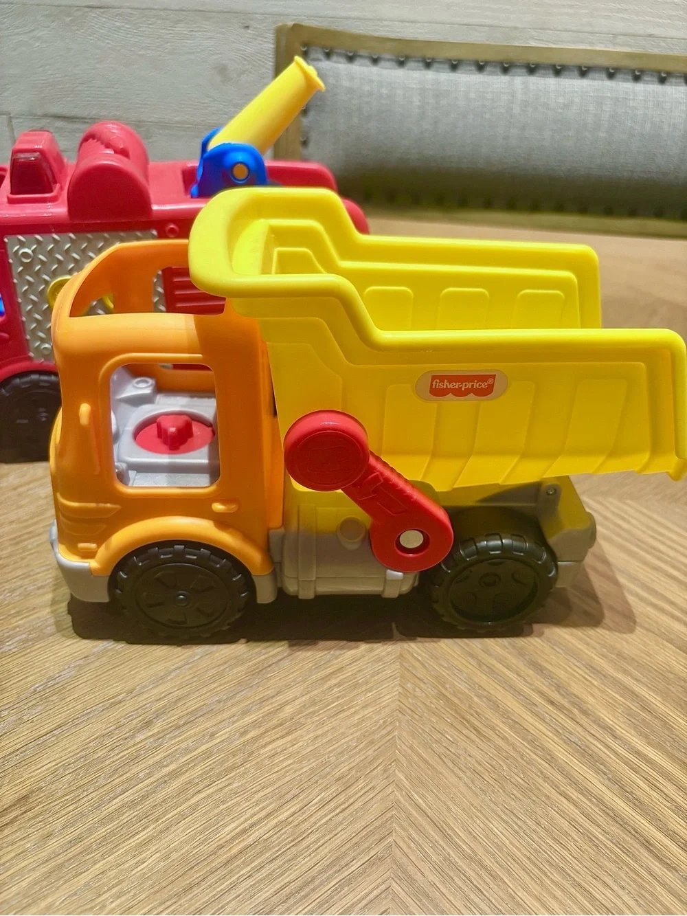 Fisher Price Little People Dump Truck & Fire Engine Vehicles — Sound Works!